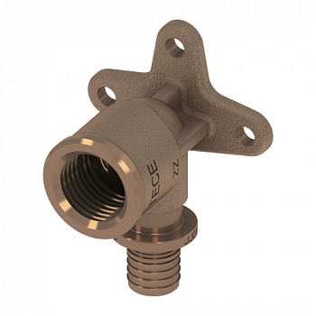 Уголок с настенным креплением TECEflex 16 x Rp 1/2", бронза