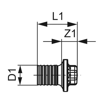 Заглушка TECEflex 16, латунь