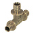 Тройник редукционный TECEflex 25x32x25, латунь