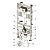 TECE 9300344 Инсталляция TECEprofil со сливным бачком Uni 2.0 для TOTO Neorest Washlet (WC) AC 2.0/EW 2.0, высота 1120 мм