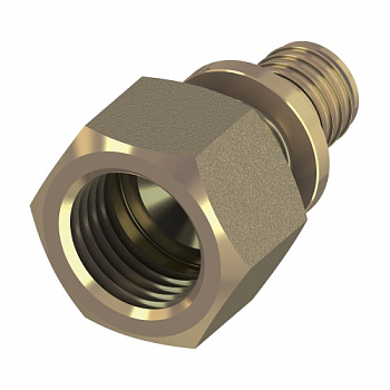 Соединение прямое с внутренней резьбой TECEflex 20 x Rp 3/4", латунь